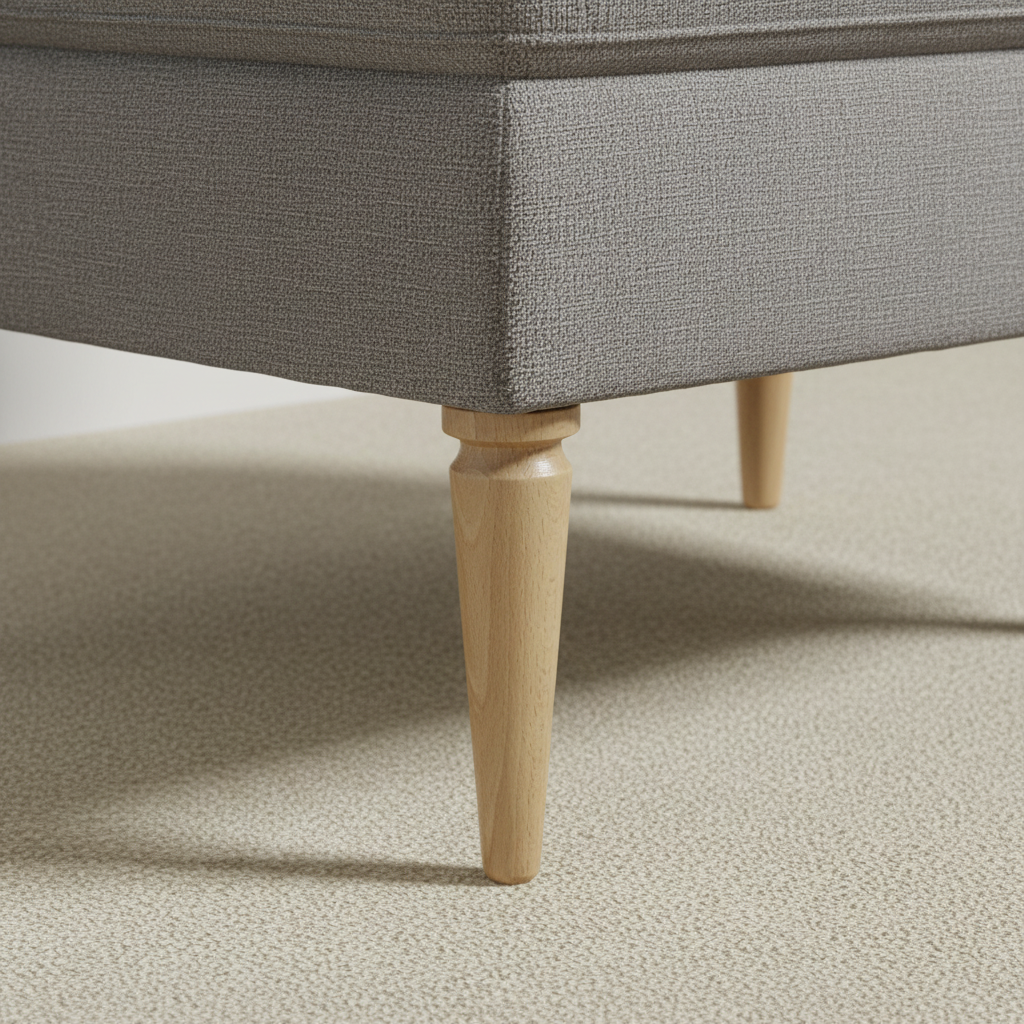 Natural Round wooden foot