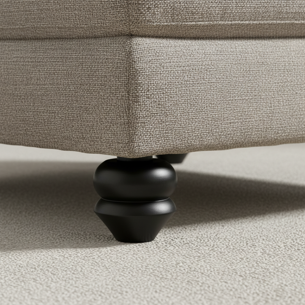 Dark Natural Round foot