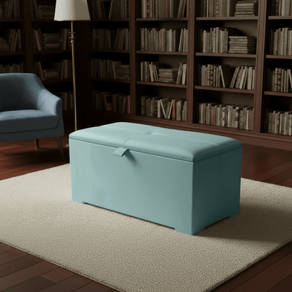 Deep Storage Ottoman Bench Seat – Upholstered Bedroom Storage Box - ISTOOLS