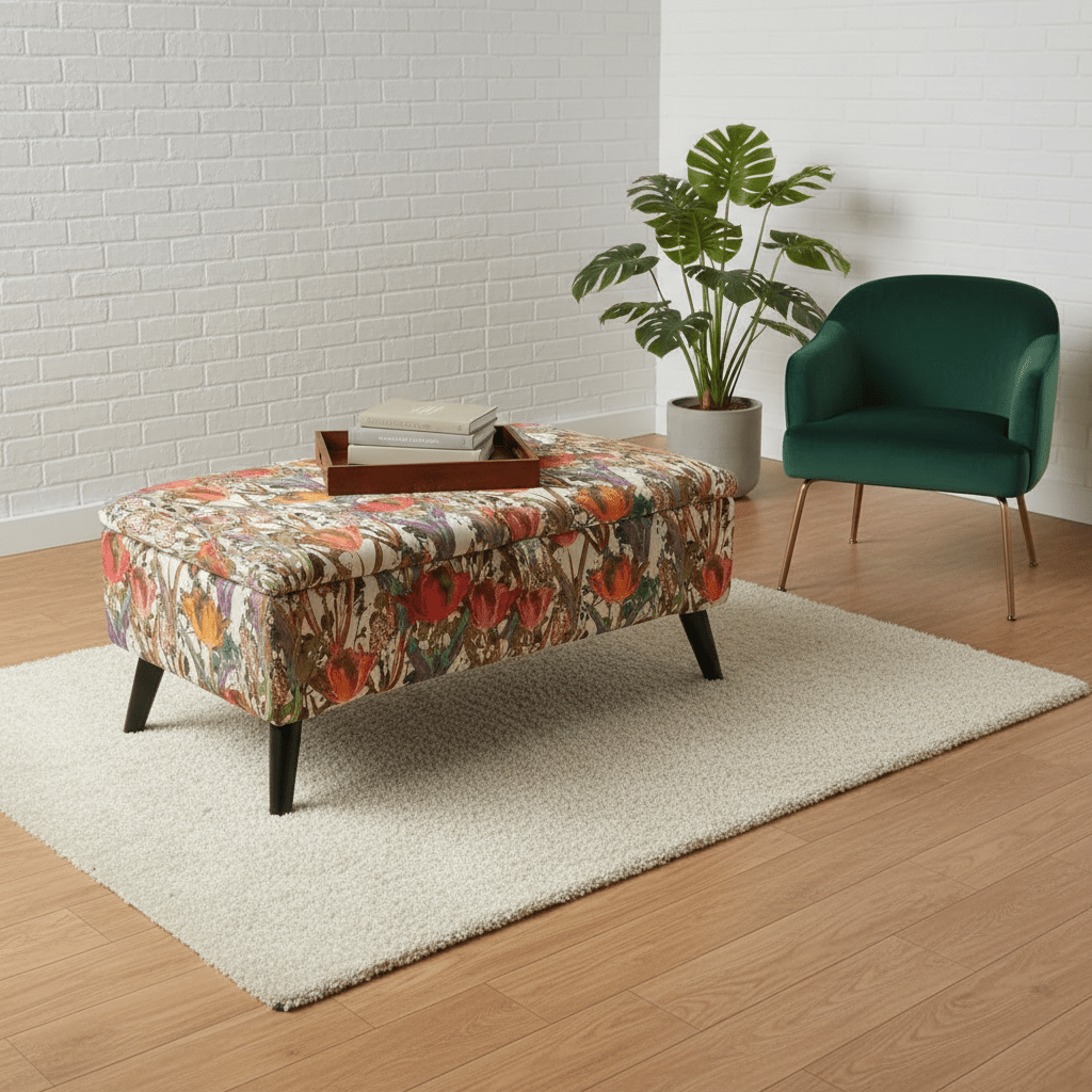 Deep Storage Ottoman Chest – Toy & Linen Organiser for Living Room & Bedroom - ISTOOLS