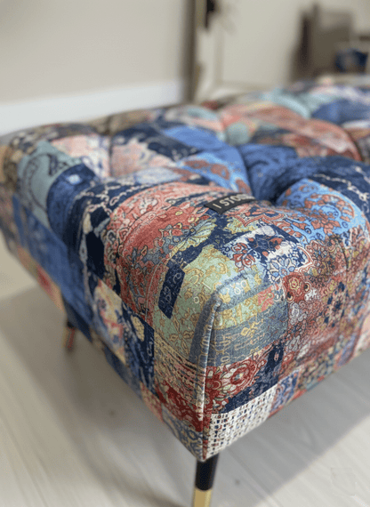 Demask multicolour Footstool | multicolour Bench | Demask Bench coffee table - ISTOOLS
