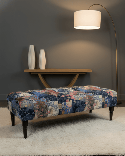 Demask multicolour Footstool | multicolour Bench | Demask Bench coffee table - ISTOOLS