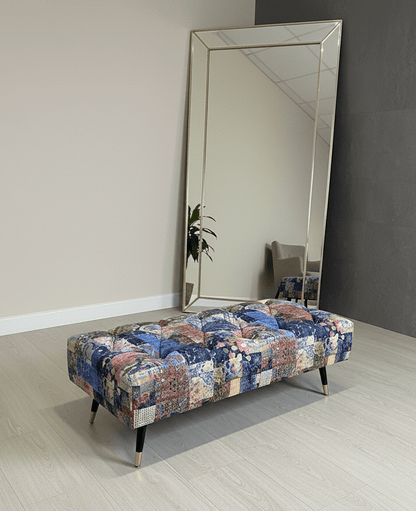 Demask multicolour Footstool | multicolour Bench | Demask Bench coffee table - ISTOOLS