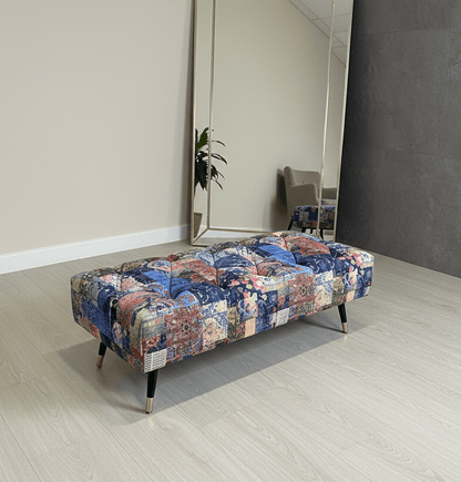 Demask multicolour Footstool | multicolour Bench | Demask Bench coffee table - ISTOOLS