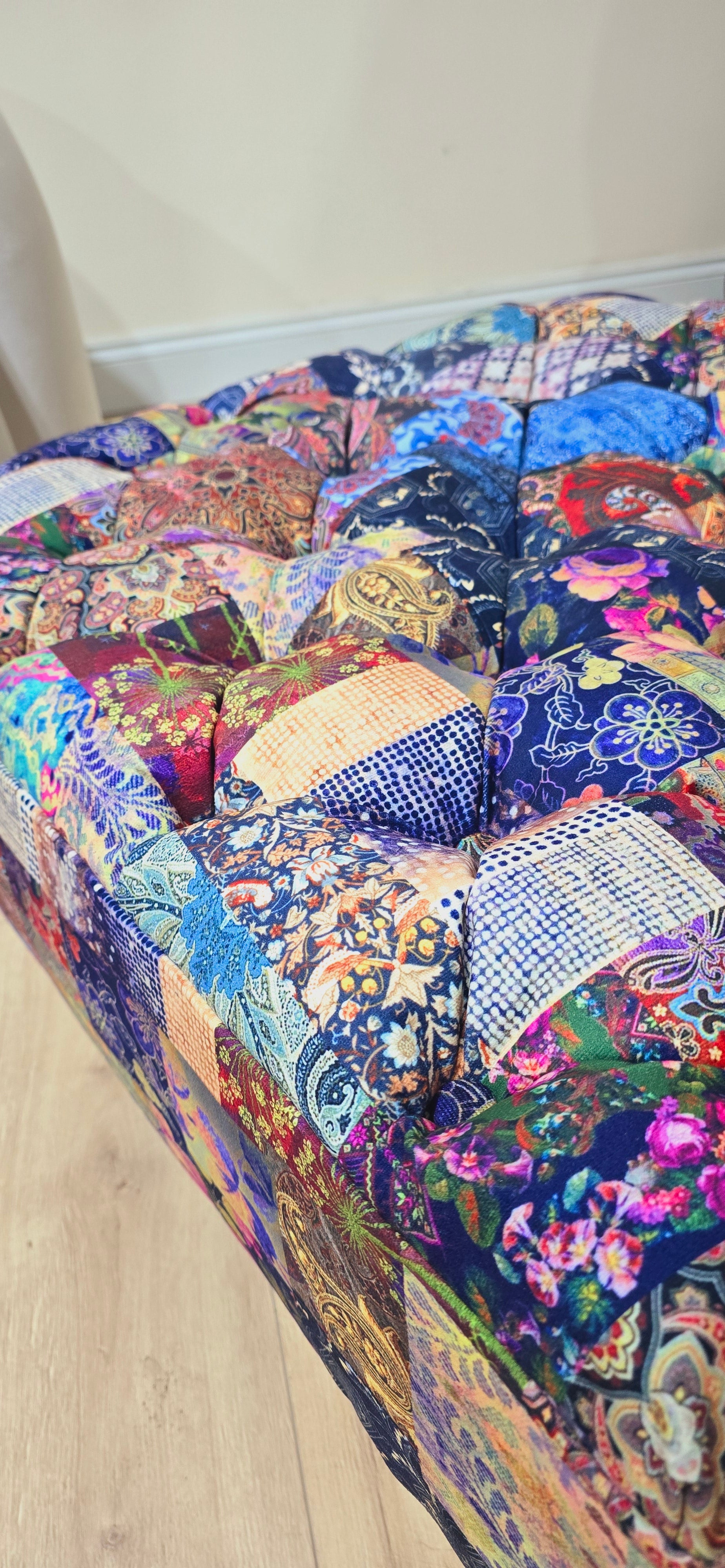 Demask multicolour Square non Storage footstool - ISTOOLS