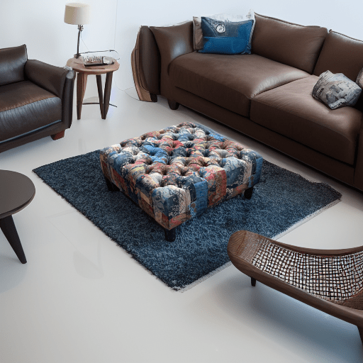 Demask multicolour Square non Storage footstool - ISTOOLS