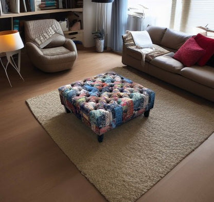 Demask multicolour Square non Storage footstool - ISTOOLS