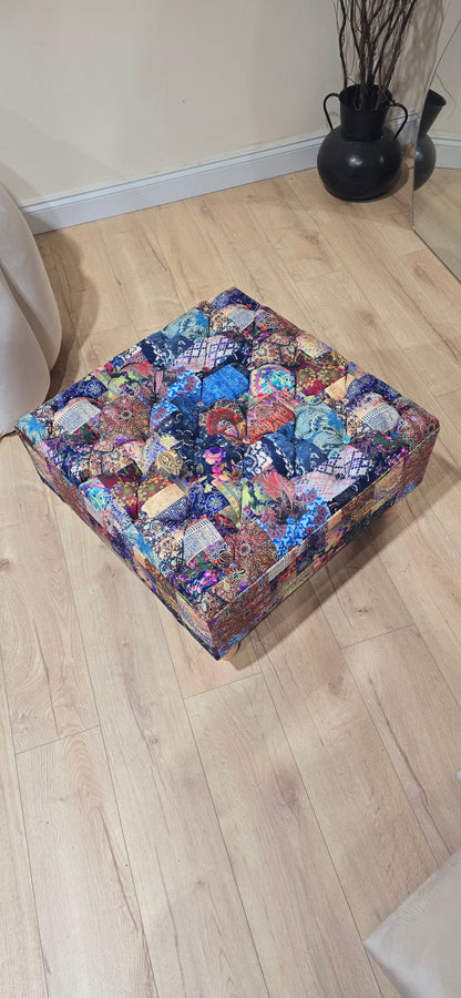 Demask multicolour Square non Storage footstool - ISTOOLS