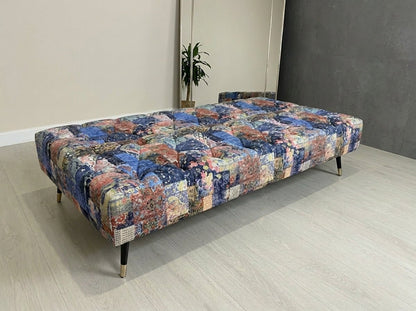 Demask Upholstered Footstool Ottoman – Handmade Stylish Seating - ISTOOLS