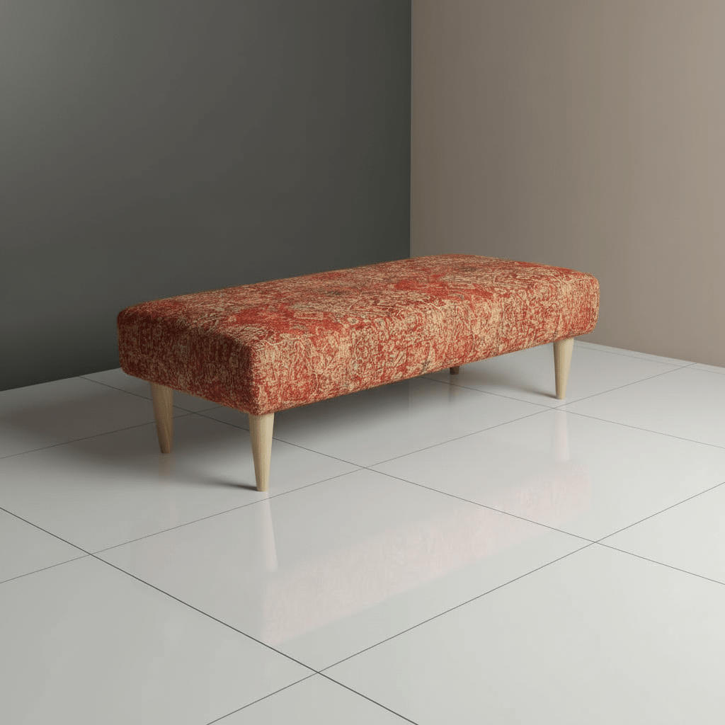 Designer Hallway Seating Bench – Contemporary Upholstered Footrest | Handcrafted UK Bench by istools - ISTOOLS