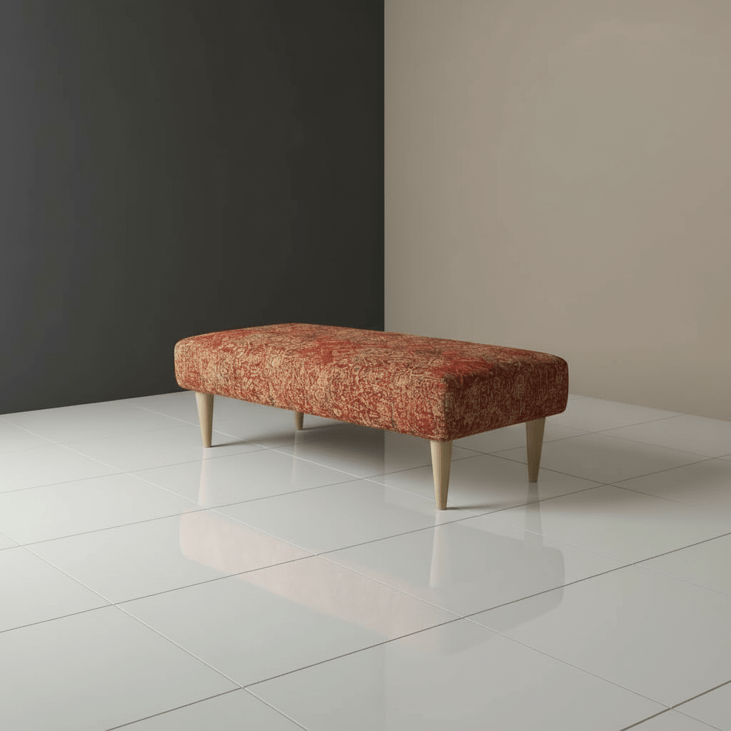 Designer Hallway Seating Bench – Contemporary Upholstered Footrest | Handcrafted UK Bench by istools - ISTOOLS