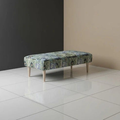 Designer Pattern Storage Bench Premium Upholstery UK - ISTOOLS