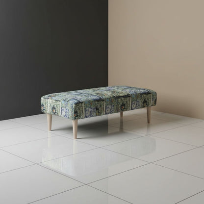 Designer Pattern Storage Bench Premium Upholstery UK - ISTOOLS