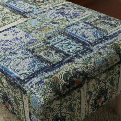 Designer Pattern Storage Bench Premium Upholstery UK - ISTOOLS