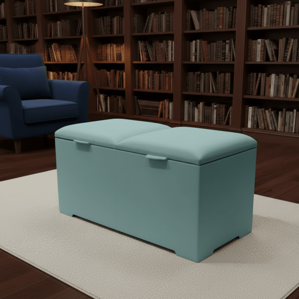 Double Lid Deep Ottoman Storage Coffee Table – Hidden Storage & Multifunction UK - ISTOOLS