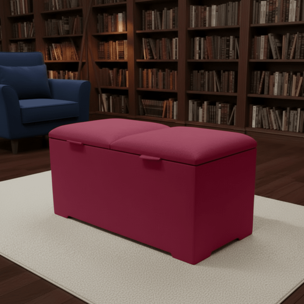 Double Lid Deep Ottoman Storage Coffee Table – Hidden Storage & Multifunction UK - ISTOOLS