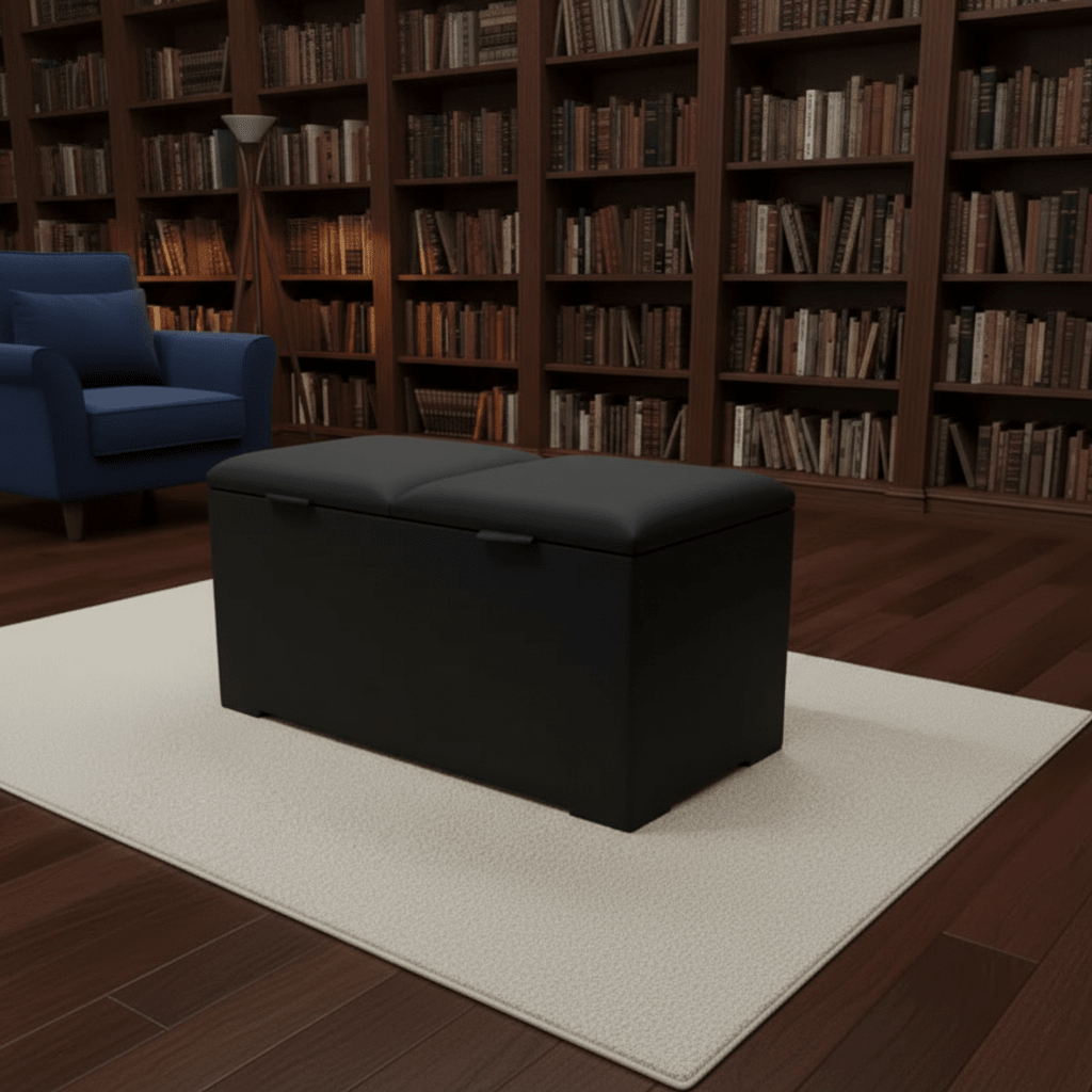 Double Lid Deep Ottoman Storage Coffee Table – Hidden Storage & Multifunction UK - ISTOOLS