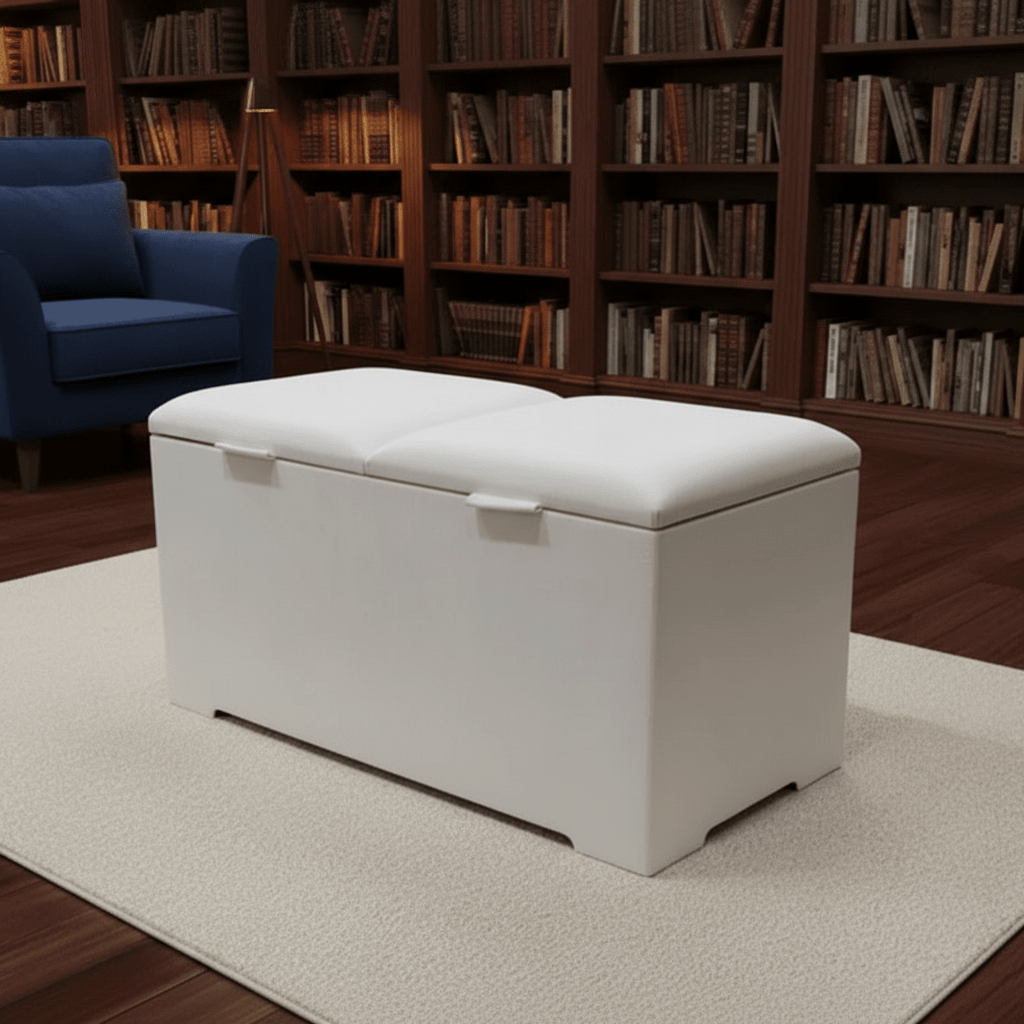 Double Lid Deep Ottoman Storage Coffee Table – Hidden Storage & Multifunction UK - ISTOOLS