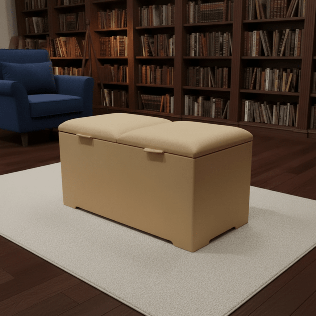 Double Lid Deep Ottoman Storage Coffee Table – Hidden Storage & Multifunction UK - ISTOOLS