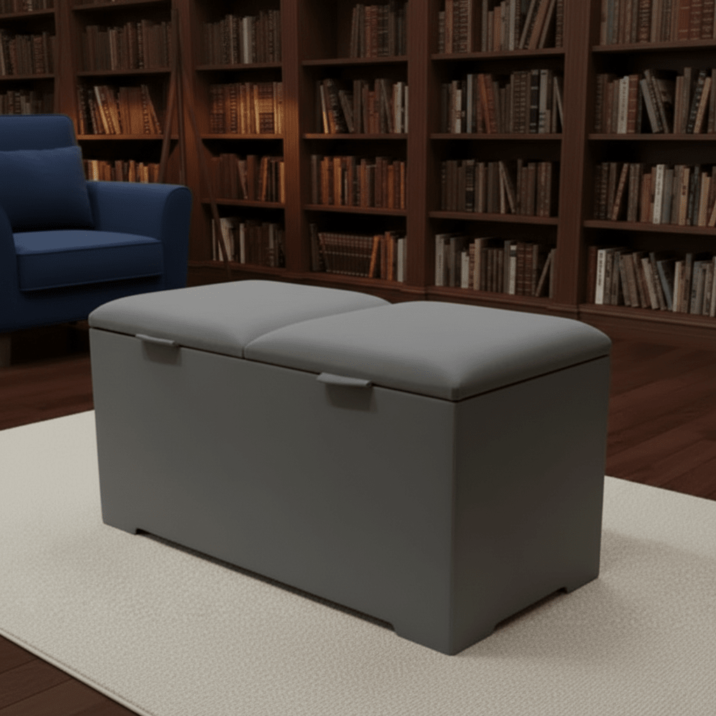 Double Lid Deep Ottoman Storage Coffee Table – Hidden Storage & Multifunction UK - ISTOOLS