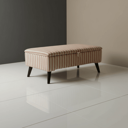 Durable Fabric Ottoman Seat for Guest Rooms – Multi - Purpose Footstool & Storage Bench - ISTOOLS