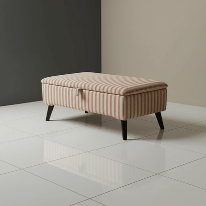 Durable Fabric Ottoman Seat for Guest Rooms – Multi - Purpose Footstool & Storage Bench - ISTOOLS