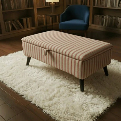Durable Fabric Ottoman Seat for Guest Rooms – Multi-Purpose Footstool & Storage Bench - ISTOOLS