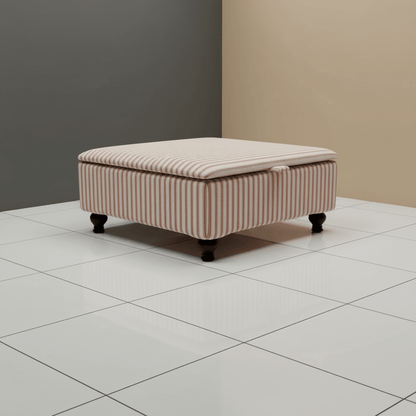Durable Family Friendly Storage Box – Premium Upholstered Coffee Table & Ottoman - ISTOOLS