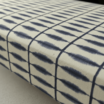 Durable Patterned Top Ottoman for Guest Rooms – Premium Stitched Lid Footstool & Coffee Table - ISTOOLS