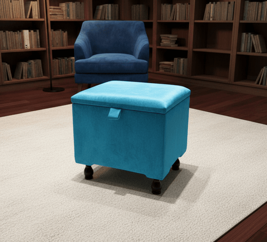 Durable Small Plain Lid Storage Box – Stackable Plastic Organiser for Home & Office Aqua - ISTOOLS