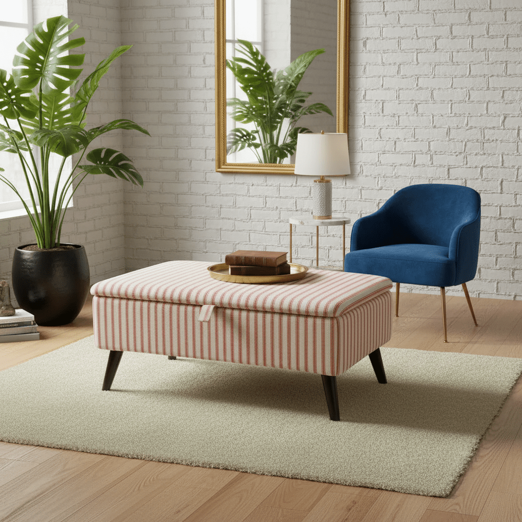 Easy - Clean Fabric Storage Seat – Family Friendly Handcrafted UK Bench with Deep Storage - ISTOOLS