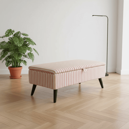 Easy - Clean Fabric Storage Seat – Family Friendly Handcrafted UK Bench with Deep Storage - ISTOOLS