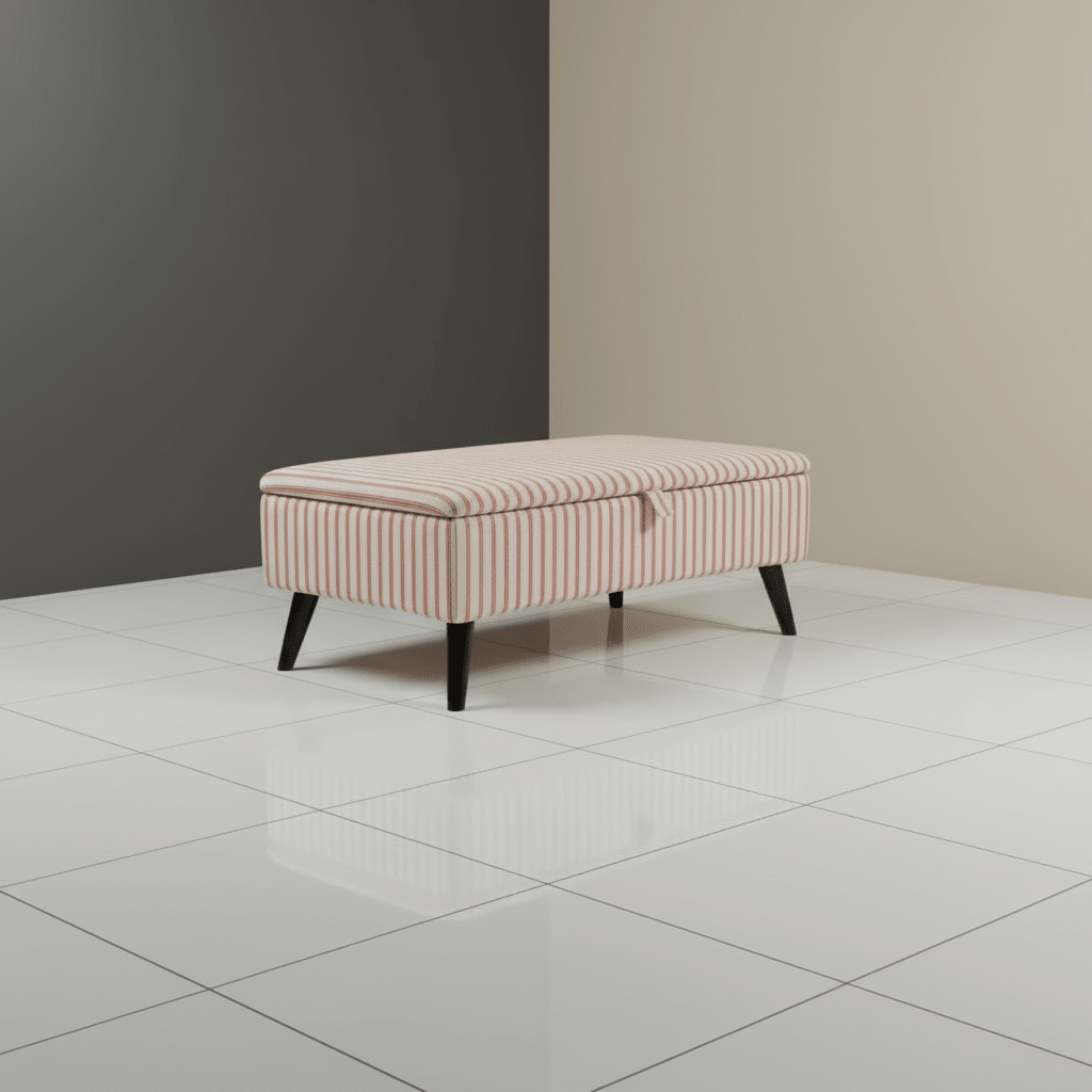 Easy - Clean Fabric Storage Seat – Family Friendly Handcrafted UK Bench with Deep Storage - ISTOOLS