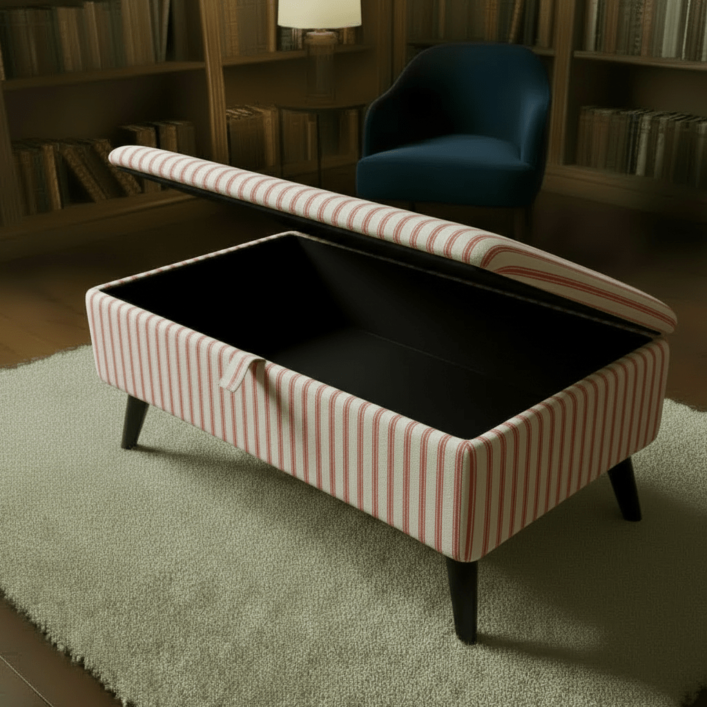 Easy - Clean Fabric Storage Seat – Family Friendly Handcrafted UK Bench with Deep Storage - ISTOOLS
