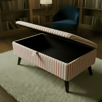 Easy - Clean Fabric Storage Seat – Family Friendly Handcrafted UK Bench with Deep Storage - ISTOOLS
