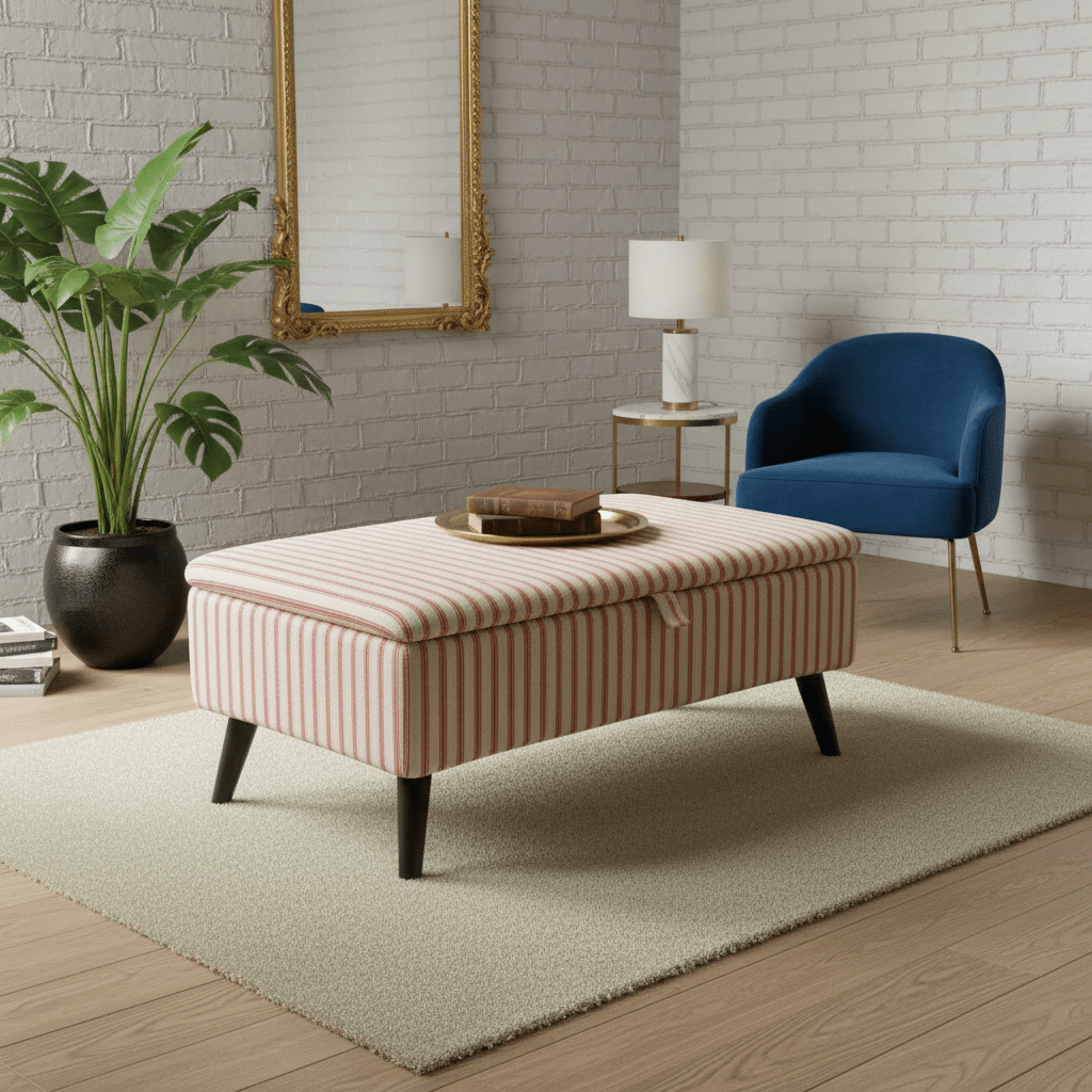 Easy - Clean Fabric Storage Seat – Family Friendly Handcrafted UK Bench with Deep Storage - ISTOOLS