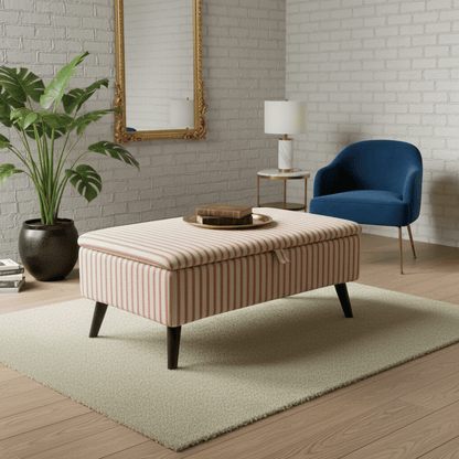 Easy - Clean Fabric Storage Seat – Family Friendly Handcrafted UK Bench with Deep Storage - ISTOOLS
