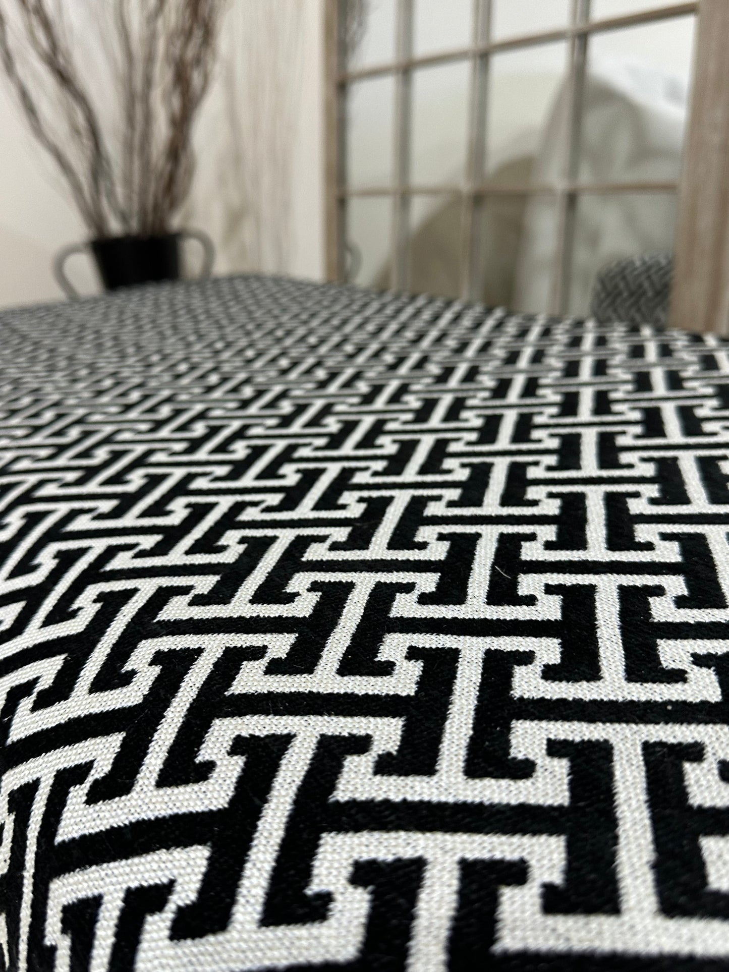 Eden embossed premium pattern Footstool window bay seat pouffe coffee table - ISTOOLS