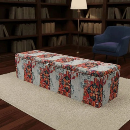 Elegant Bedroom Storage Box Designer Chesterfield Patterned Fabric - ISTOOLS
