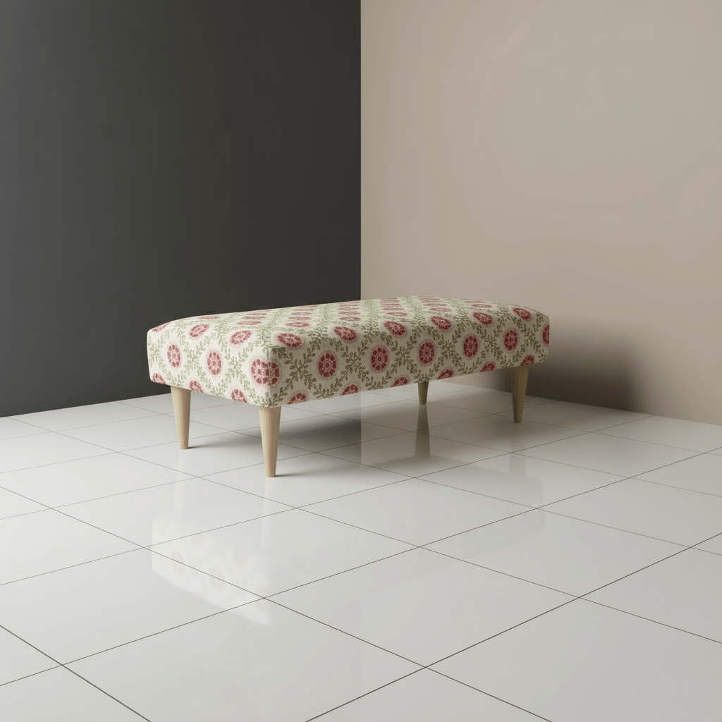 Elegant Hallway Ottoman Non - Storage Bench with Stitched Top – Premium Designer Footstool - ISTOOLS