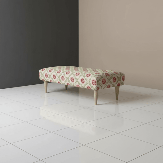 Elegant Hallway Ottoman Non - Storage Bench with Stitched Top – Premium Designer Footstool - ISTOOLS