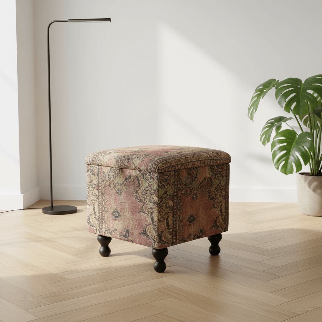 Elegant Living Room Square Storage Box Designer Motif - ISTOOLS