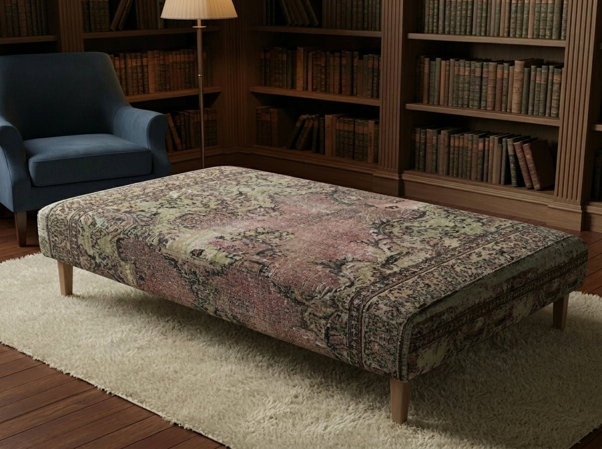 Elegant Living Room Storage Box Designer Motif Premium Fabric - ISTOOLS