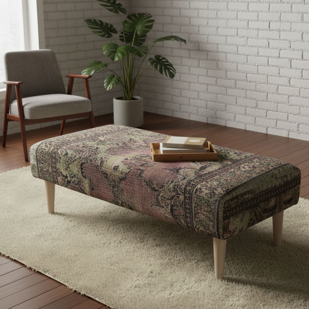 Elegant Living Room Storage Box Designer Motif Premium Fabric - ISTOOLS