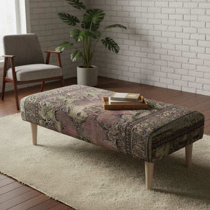Elegant Living Room Storage Box Designer Motif Premium Fabric - ISTOOLS