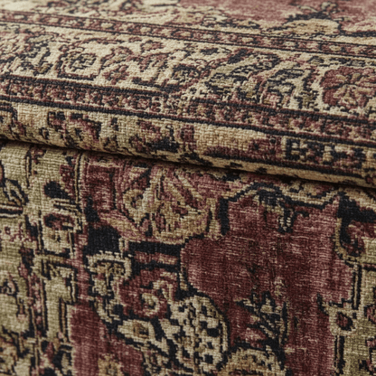 Elegant Living Room Storage Box Designer Motif Premium Fabric - ISTOOLS