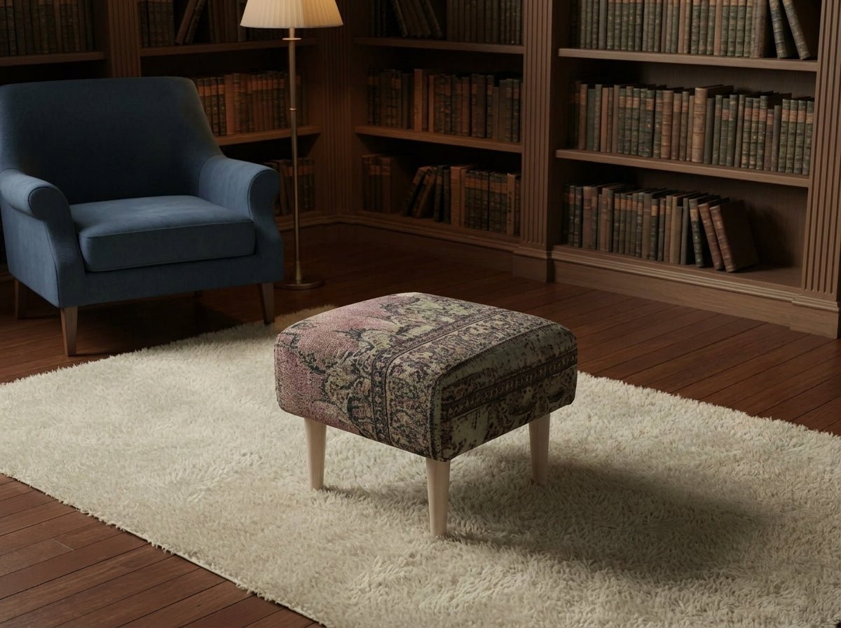 Elegant Living Room Storage Box Designer Motif Premium Fabric - ISTOOLS