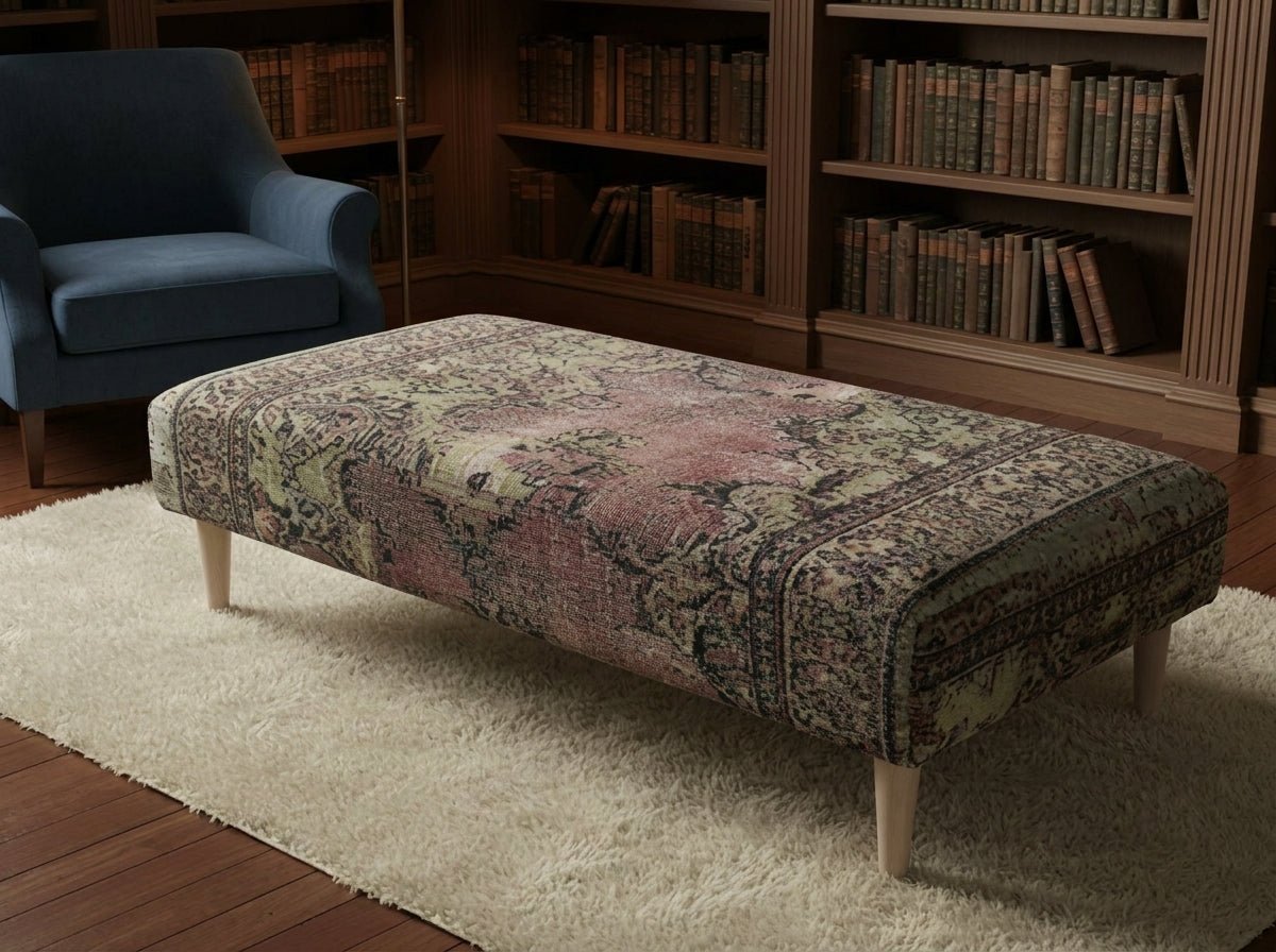 Elegant Living Room Storage Box Designer Motif Premium Fabric - ISTOOLS