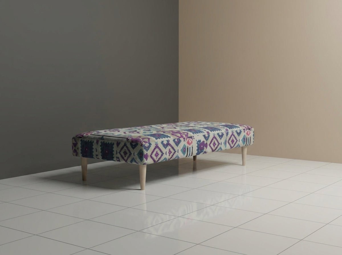 Elegant Multi - Toned Storage Trunk Smooth Lid Design - ISTOOLS