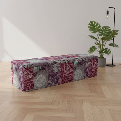 Elegant Patterned Storage Ottoman Kitchen Seating Bench UK - ISTOOLS